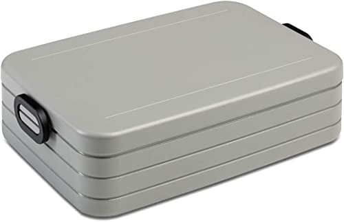 Mepal Limited Edition Bento-Lunchbox Take A – Brotdose mit Fächern, geeignet für bis zu 8 Butterbrote, TPE/pp/abs, 0 mm Silber Edition, 1500 ml