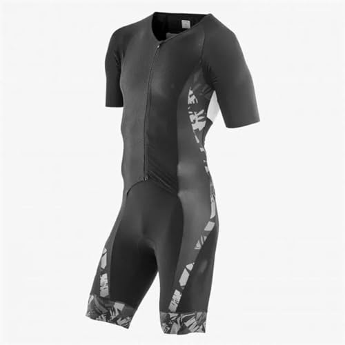 Herren-Kompressions-Trisuit mit durchgehendem Reißverschluss und Ärmeln, Triathlon-Anzüge, Herren-Trisuit, Triathlon-Männer, Herren-Tri-Anzug-Set,
