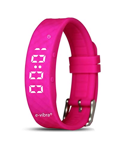 e-vibra Töpfchen-Trainingsuhr - Silent Vibrating Alarm Reminder Watch für Kinder und Erwachsene - mit Timer und 15 täglichen Alarmen (Hot Pink)