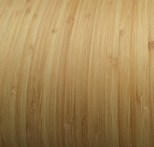 Aibote Natürliches Holzfurnier, Bambushaut, karbonisierte Restaurierungsblätter (Gesamtgröße: 40 cm x 250 cm x 0,2 mm) DIY-Material für Lautsprecher, Schränke, Tisch, Küchenmöbel (seitlich gepresst)