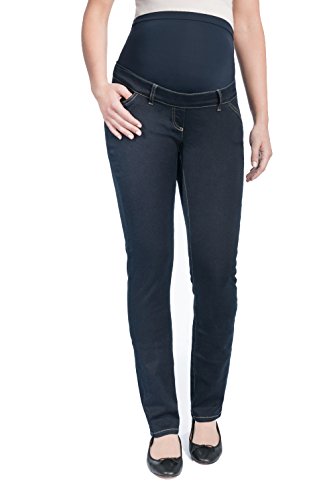 Christoff Umstands-Jeans LEA schlicht Straight Leg - 11/71/8 (36/34 (Herstellergröße: 36/34L), Dark wash)