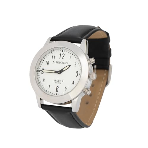 Sprechende Damen-Armbanduhr mit Touch-Funktion MV Lederarmband Senso S-DL