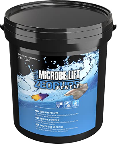 MICROBE-LIFT® - Zeopure Powder | Zeolith Pulver für jedes Meerwasser und Süßwasser Aquarium | Körnung: 50 Micron | Reduziert Ammonium, Nitrat & Phosphat | Verbessert die Wasserqualität | Inhalt: 11,5 kg