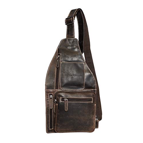 Arrigo Crossbody Bag Umhängetasche, 41 cm, Dark Brown