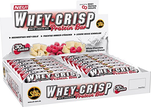 All Stars Whey-Crisp Bar, White Chocolate Raspberry Crunch, 24er Pack (24 x 50 g)