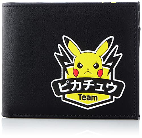 Pokémon Unisex Pokemon Geldbeutel, Schwarz, Einheitsgröße
