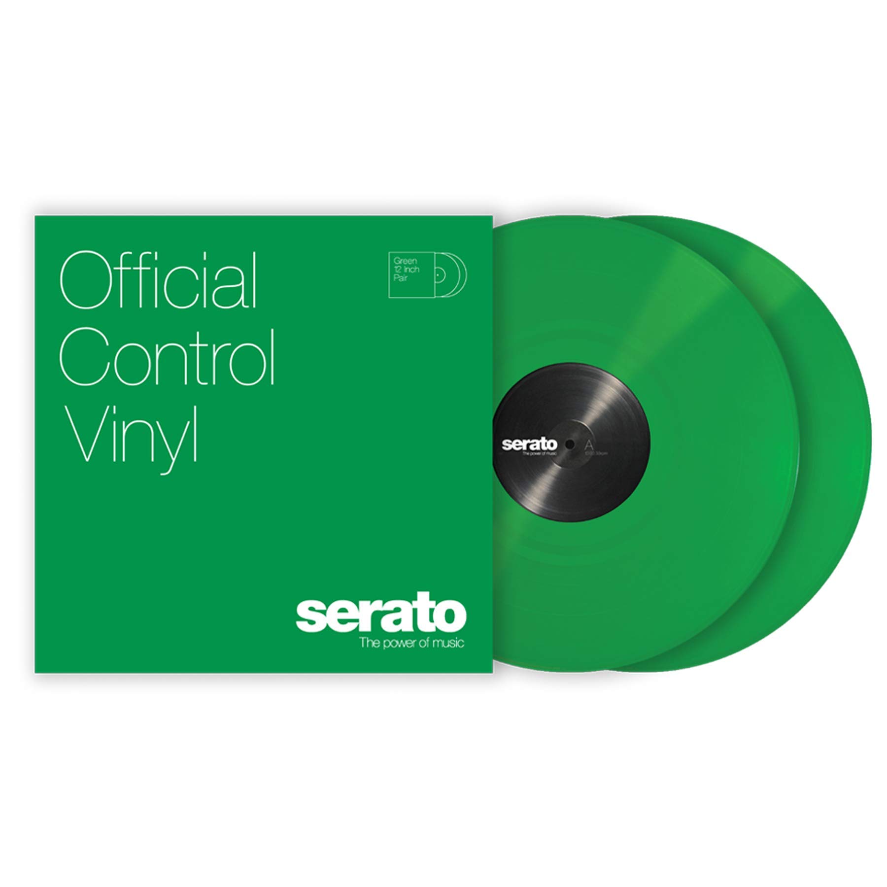 12" Serato Control Vinyl - Standard Colors - Green (PAIR)