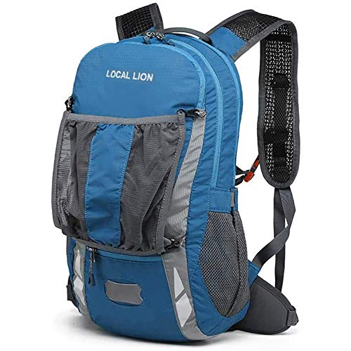 LOCAL LION Fahrradrucksack für Damen & Herren Rucksack mit Elastisch-Tragesystem 20L wasserdicht zum Radfahren Sport Uni Schule Wandern Trekking Camping Bergsteigen