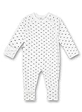Sanetta Jungen-Overall Weiß Auto-Allover | Praktischer und bequemer Strampler aus Bio-Baumwolle für Jungen. Baby Overall 074