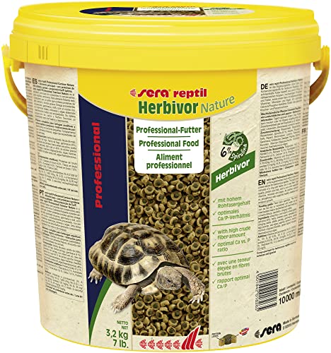 sera 01826 reptil Professional Herbivor 10 l - Pflanzen fressende Reptilien ernähren wie die Profis