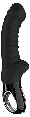Fun Factory Vibrator G5 Tiger Black Line - großer Stimulator für sie, Rillen-Design, Vibrator für Frauen, Silikon, schwarz