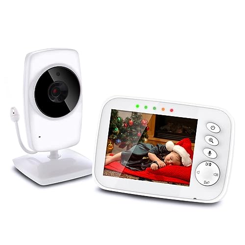 TOPERSUN Baby Phone 3,2-Zoll Baby Monitor 2.4 GHz Baby Kamera mit LCD Nachtsichtkamera HD Digital Video & Bidirektionale Intercom-Funktion