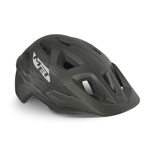 MET Sport Helm Echo Titan, Metall, matt Helmet, Mehrfarbig (Mehrfarbig), L