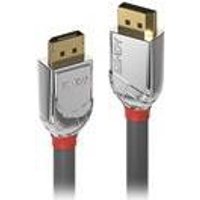 Lindy CROMO - DisplayPort-Kabel - DisplayPort (M) bis DisplayPort (M) - DisplayPort 1.2 - 2 m - rund, 4K Unterstützung - Grau
