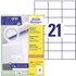 Avery-Zweckform 3652-200 Universal-Etiketten 70 x 42.3mm Papier Weiß 4620 St. Permanent haftend Tin