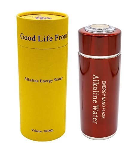 Alkaline Wasserflasche, Alkaline Water Flask - Rot/Red 380 ml