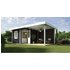 WEKA Gartenhaus-Set »Designhaus 213 Gr. 2«, BxT: 646 x 338 cm (Aufstellmaße), Flachdach - grau