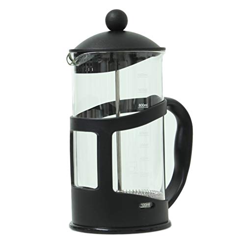 French Press Kaffeekolben für 8 Tassen, 1000 ml Fassungsvermögen, leicht zu reinigender Filter, hitzebeständiger Rahmen und Griff