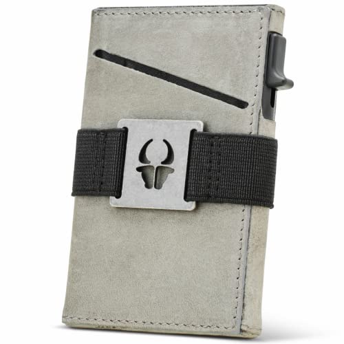 Männer Zip Brieftasche - Ultra Thin Brieftaschen für Männer mit Münzfach - Slim Zippered Brieftaschen für Männer - RFID Bifold Wallet - Quick Access Pocket Karten - Moderne Leder Bifold Wallet mit Reißverschluss