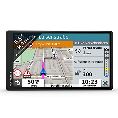 Garmin DriveSmart 55 MT-S EU Navi - rahmenloses Display, 3D-Navigationskarten und Garmin Live-Traffic