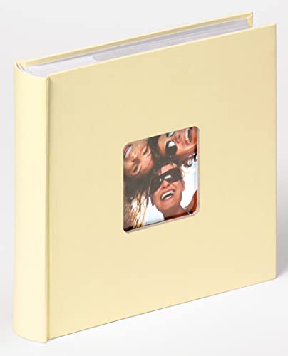 walther design Fotoalbum creme 200 Fotos 13 x 18 cm Memo-Einsteckalbum mit Cover-Ausstanzung, Fun ME-116-H