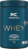 Kinetica Whey Protein Powder, 76 Portionen, Erdbeere, 1 kg