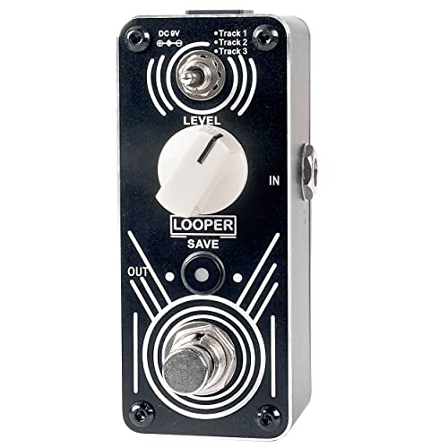 Sondery Triple Looper Guitar Pedal - 3 Loops each Loop 30 Minuten Looping Time, Looping Pedal mit LED-Anzeigen, Unlimited Overdubs Undo/Redo, True Bypass, Art Series SLR-9