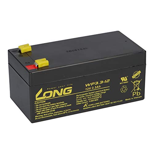 Bleiakku Batterie Kung Long WP3.3-12 12V 3,3Ah AGM Blei Accu wartungsfrei