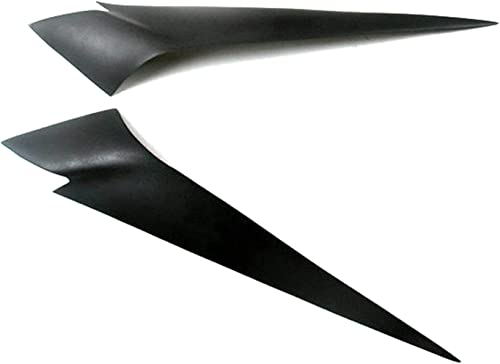 NOVSKI 2Stück Autoscheinwerfer-Augenbrauen-Zubehör für BMW X1 E84 2009-2015 Scheinwerferblenden Schutz und Dekoration Ersatz,A-Black