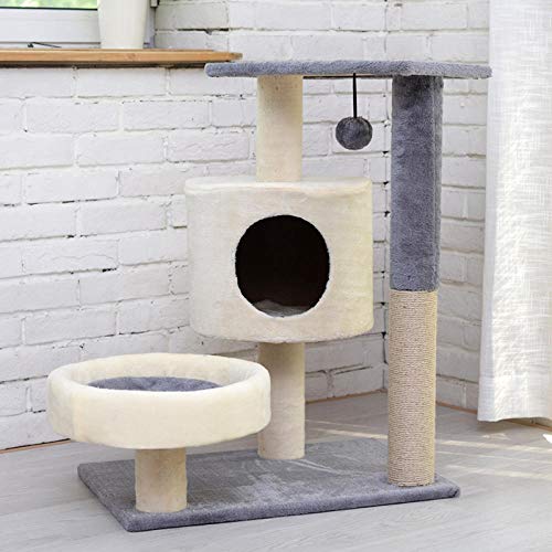 gengxinxin Kratzbaum Für Katzen Kletterbaum Für Katzen Katzenregal Katzennest Eine Katze Klettergerüst Katzenklettergerüst Villa Großer Katzengreifer Kratzbaum Katzengreifer Post-043 M Plus