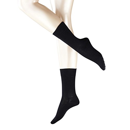 FALKE Damen Socken Sensitive London, 94% Baumwolle, 1 Paar, Blau (Dark Navy 6379), Größe: 39-42
