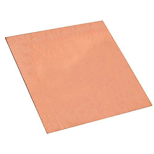 SHOUCAN Reines Kupferblech T2 Kupferplatte 100×100-300×300mm Geeignet Für Handwerk Und Reparaturen, Dicke 1,5/2mm,2×300×300mm