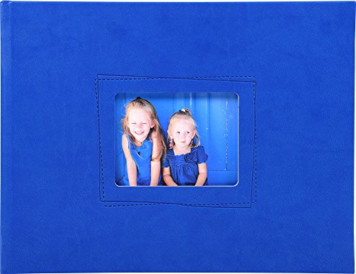 Exacompta 11327E Fotobuch Softissimo (28,5 x 22cm, für 60 Fotos) 1 Stück blau