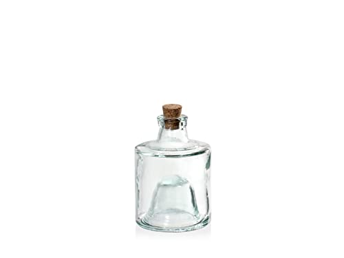 3er Set Stapelflaschen aus recyceltem Glas