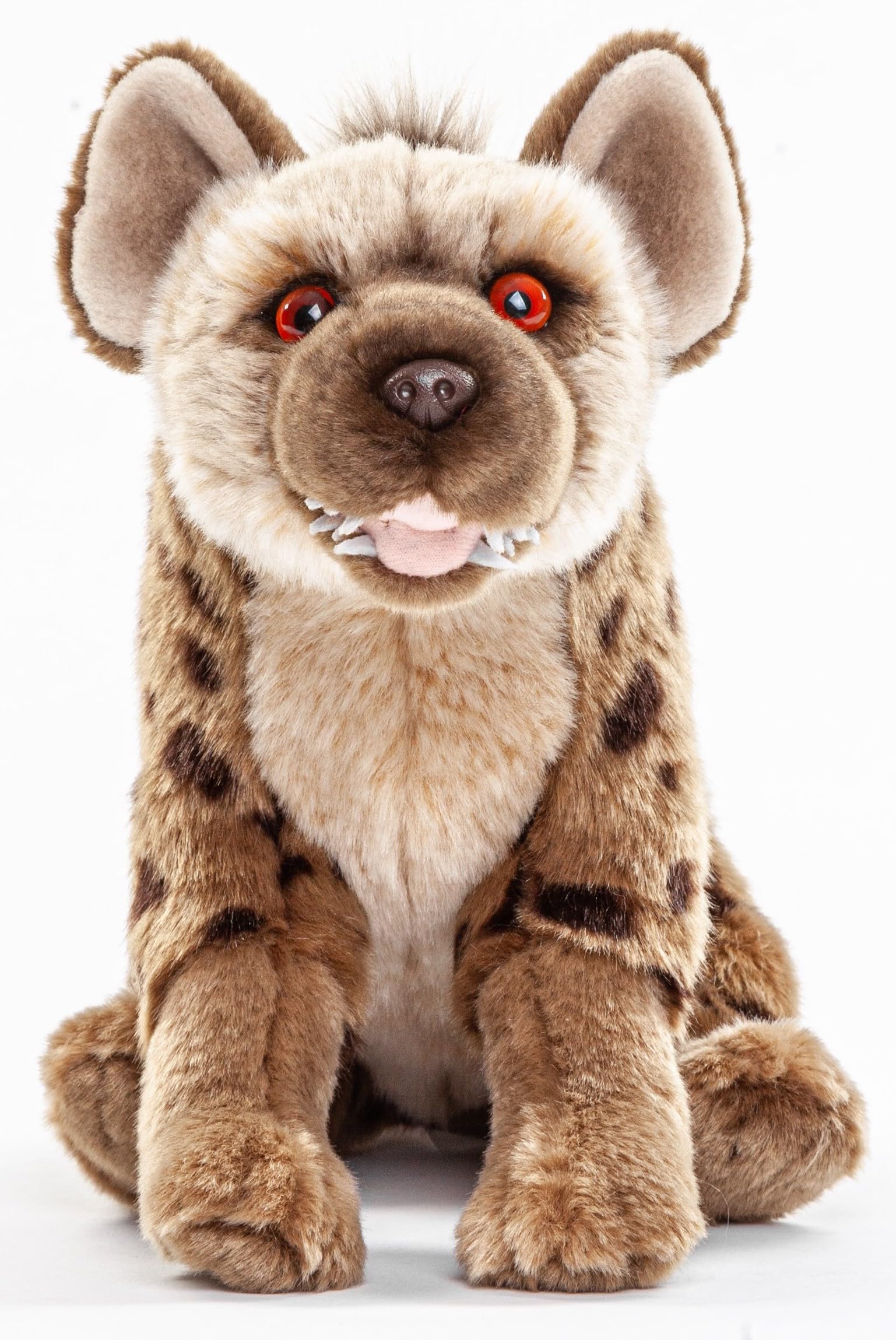 Uni-Toys - Hyäne, sitzend - 22 cm (Höhe) - Plüsch-Wildtier - Plüschtier, Kuscheltier