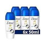 Dove Advanced Care Anti Transpirant Deo Roll-On Original Deodorant mit Skin Hydration Technology und 72h Deo-Schutz 6x 50 ml
