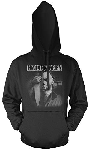 Uglyshirt89 Halloween Männer und Herren Kapuzenpullover | Kostüm Michael Myers Party Horror Kult | M4 (S, Schwarz)