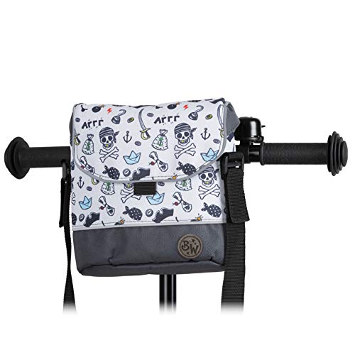 BAMBINIWELT Lenkertasche Tasche kompatibel mit Puky mit Woom Laufrad Räder Roller Fahrrad Fahrradtasche für Kinder wasserabweisend mit Schultergurt (Modell 27)