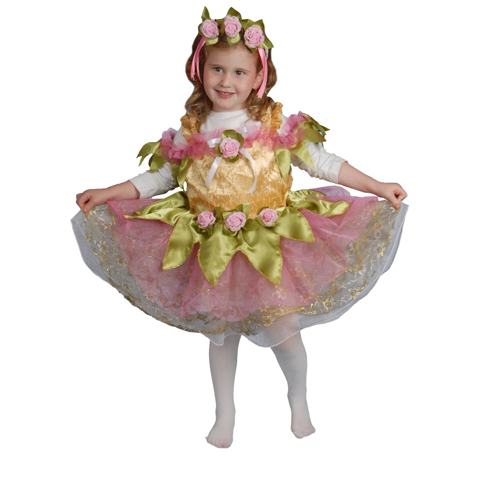 Dress Up America 419-T4 kleine Mädchen Ballerina-Kinderkostümset, Mehrfarbig, Größe 3-4 Jahre (Taille: 66-71 Höhe: 91-99 cm)