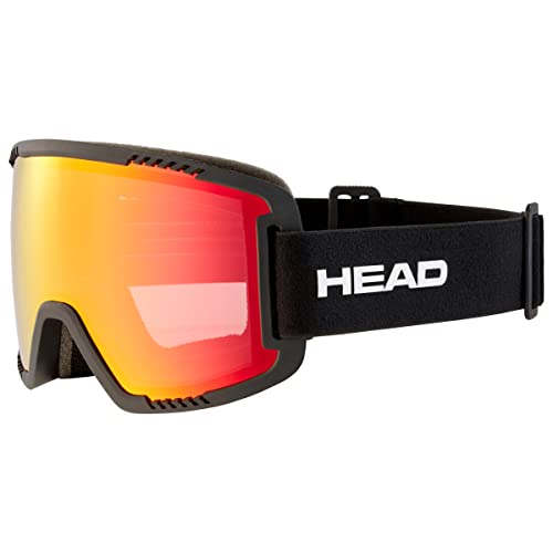 HEAD Unisex Skibrille CONTEX rot/schwarz, Einheitsgröße