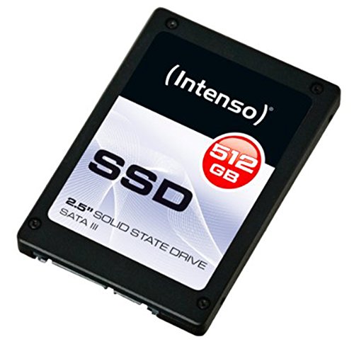 Intenso SSD-Festplatte, 512 GB, Sata 3, 500/490 MB/s, stoßfest, geringer Stromverbrauch
