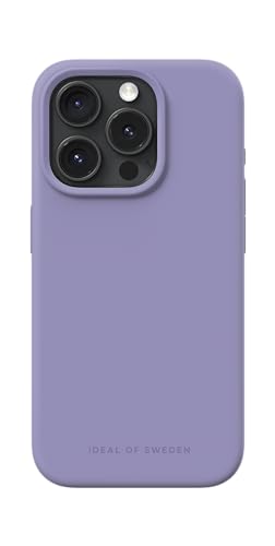 IDEAL OF SWEDEN Griffige Silikon-Handyhülle mit Einer glatten Haptik und leichtem Gefühl - Schützende stoßfeste Hülle in trendigen Farbdesigns, Kompatibel mit iPhone 15 Pro (Purple)