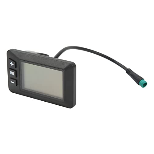 Okuyonic Elektrofahrrad-Display, Robustes Elektrofahrrad-LCD-Display Meter True Reflection 36V Einfach zu sehen für Scooter