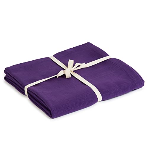 Yoga Studio Organic/Blanket/Purple/YS Yoga-Decke, Bio-Baumwolle, Violett, Regular