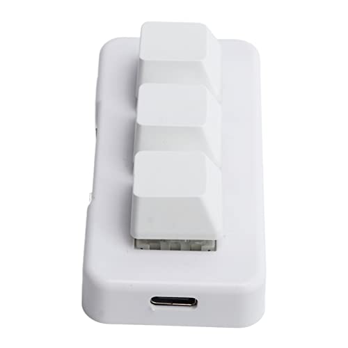 Changor Mini-3-Tasten-Tastatur, LED-USB-Mini-3-Tasten-Tastatur, leicht, einfach zu bedienen zum Arbeiten