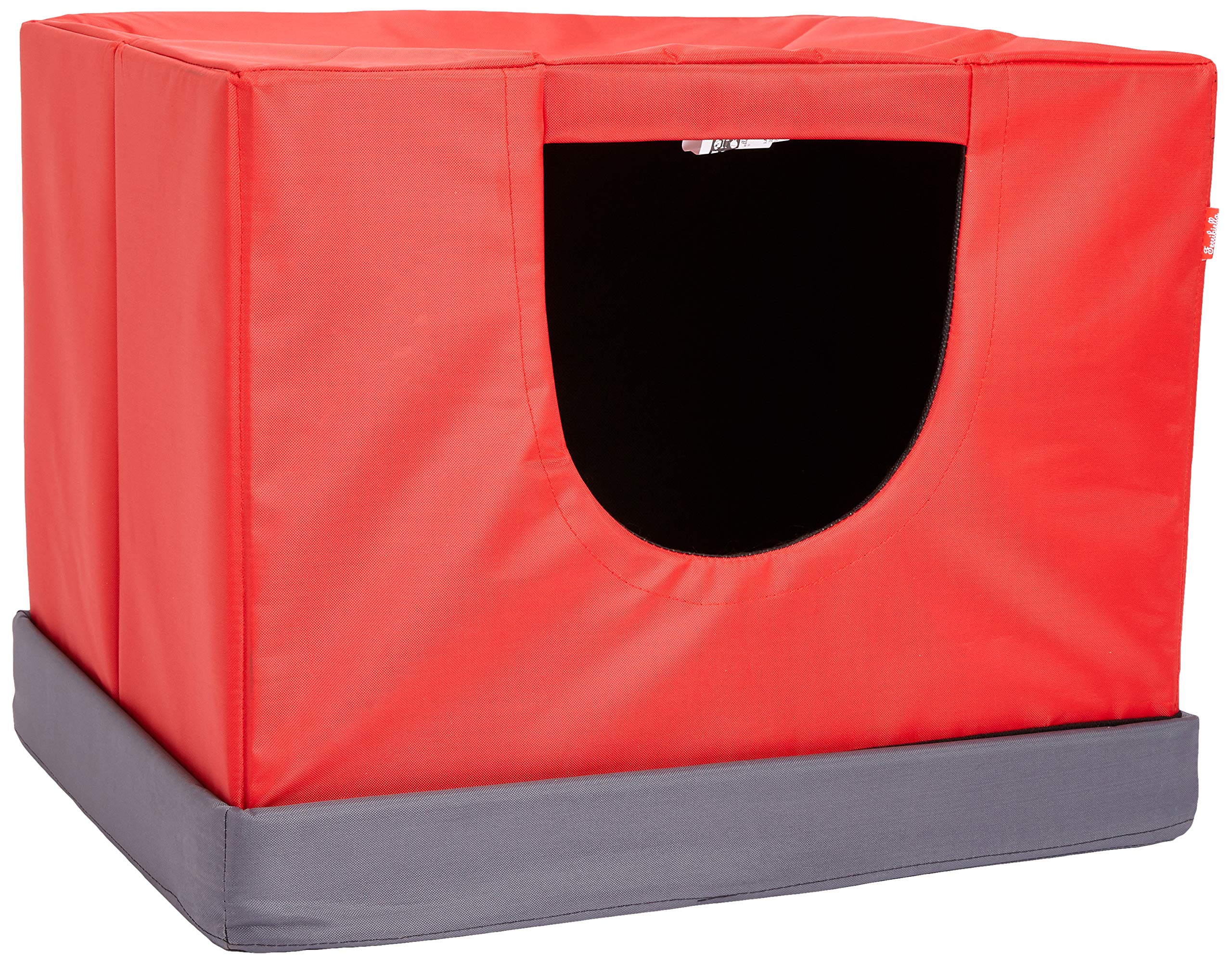 Ferribiella Hundebett, rechteckig, 38 x 38 x 38 cm, Rot