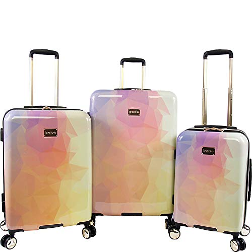 Bebe Emma 3-teiliges Koffer-Set für Damen, Farbverlauf Poly (Mehrfarbig) - BE-PC-5600-3-GRPY
