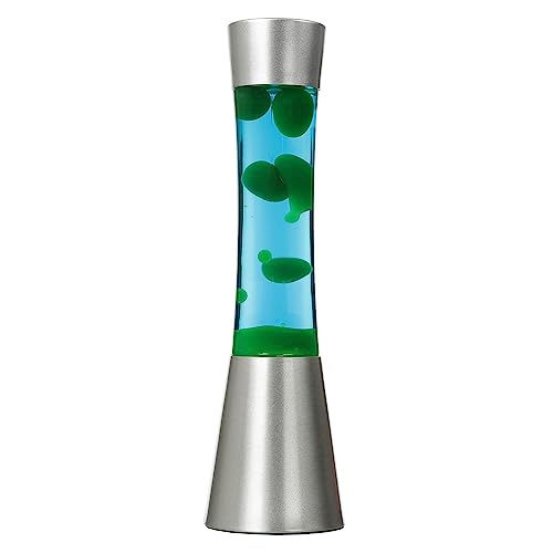 Lavalampe Sandro Blau Grün 39 cm hoch inklusive Leuchtmittel mit Kabelschalter Lavaleuchte Stimmungslicht
