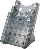 helit H6102708 - Tischaufsteller „the step grid“, 3 Taschen, DIN A4, grau transparent