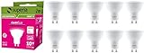 Superia LED-Lampe GU10 Breit 10 W, (Äquivalent 90W), natürliches Licht 4000K, 1000 lumen, WE10N, 10er-Pack